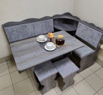 Кухонный уголок Миссия с полкой ткань в Артёмовске - mebel154.com