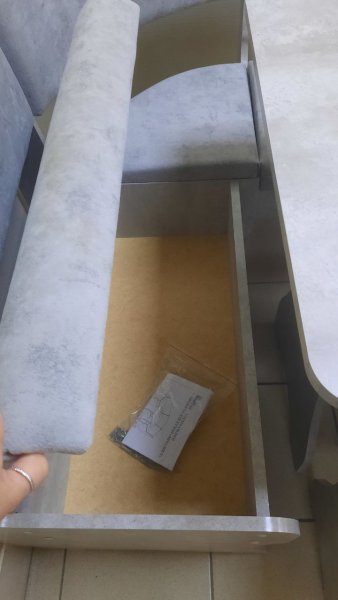 Кухонный уголок Миссия V велюр (цемент) в Артёмовске - mebel154.com