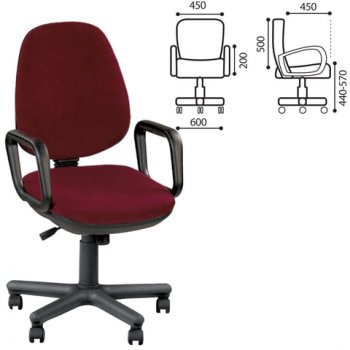 Кресло Comfort GTP, с подлокотниками в Артёмовске - mebel154.com