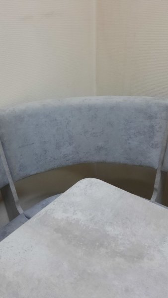 Кухонный уголок Миссия V велюр (цемент) в Артёмовске - mebel154.com