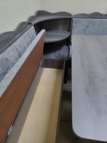 Кухонный уголок Миссия с полкой ткань в Артёмовске - mebel154.com