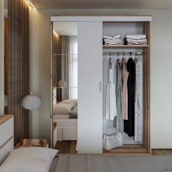 Шкаф-купе Брауни 1.5м в Артёмовске - mebel154.com