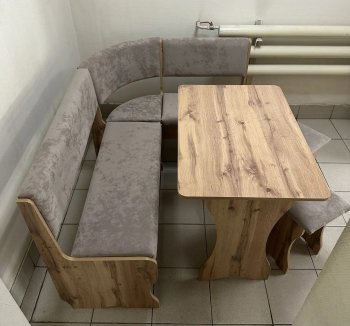 Кухонный уголок Миссия V велюр (дуб вотан) в Артёмовске - mebel154.com