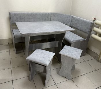 Кухонный уголок Миссия V велюр (сириус) в Артёмовске - mebel154.com