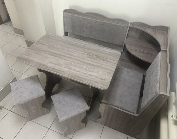 Кухонный уголок Миссия с полкой, ткань(локи) в Артёмовске - mebel154.com