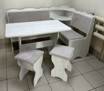 Кухонный уголок Миссия с полкой ткань в Артёмовске - mebel154.com