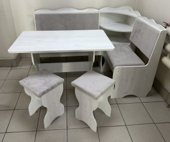 Кухонный уголок Миссия с полкой ткань в Артёмовске - mebel154.com