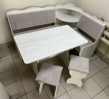 Кухонный уголок Миссия с полкой ткань в Артёмовске - mebel154.com