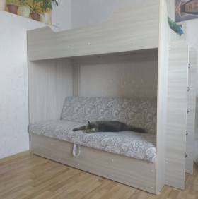 Кровать двухъярусная с диваном в Артёмовске - mebel154.com