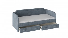 Кровать с мягкой обивкой и ящиками Кантри Тип 1 (900) в Артёмовске - mebel154.com