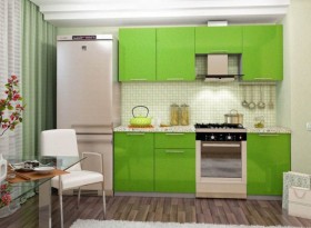 Кухня Олива зеленый металлик модульная в Артёмовске - mebel154.com