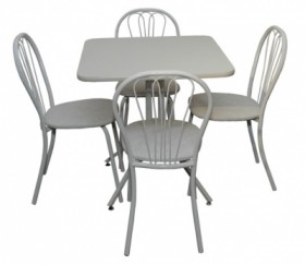 Набор стол пластиковый, 4 стула в Артёмовске - mebel154.com