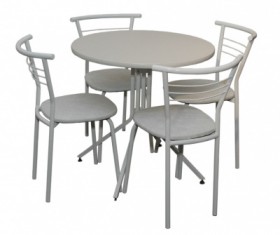 Набор стол пластиковый, 4 стула в Артёмовске - mebel154.com