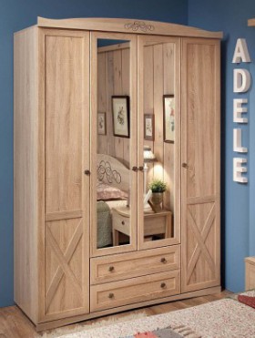 Шкаф для одежды 4-х дверный 9 Adele в Артёмовске - mebel154.com
