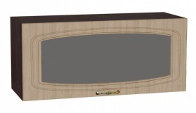 Шкаф верхний горизонтальный со стеклом Сити ШВГС 800 в Артёмовске - mebel154.com